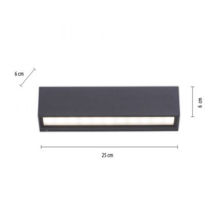 Paul Neuhaus 9675-13 - LED Spoljna zidna lampa ROBERT 2xLED/9W/230V IP65
