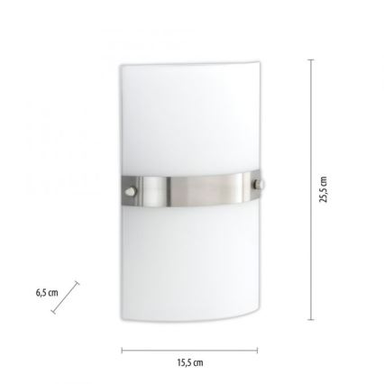 Paul Neuhaus 9846-55 - Zidna svetiljka SQUARE 2xE14/40W/230V