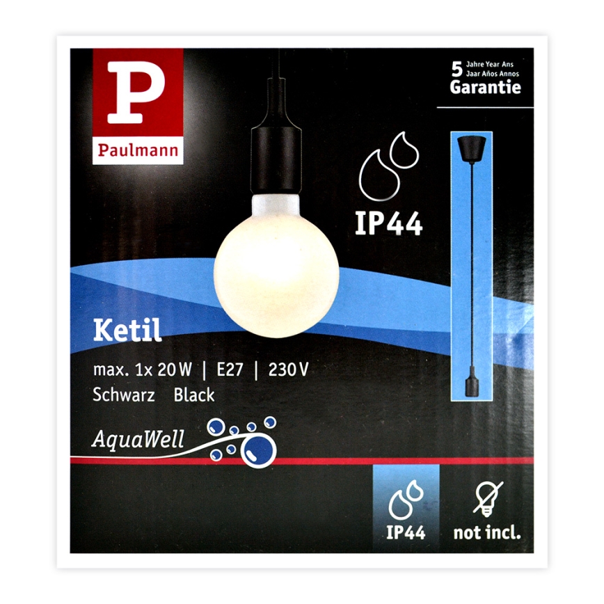 Paulmann 50346 - Kabl za napajanje NEORDIC 1xE27/20W/230V IP44