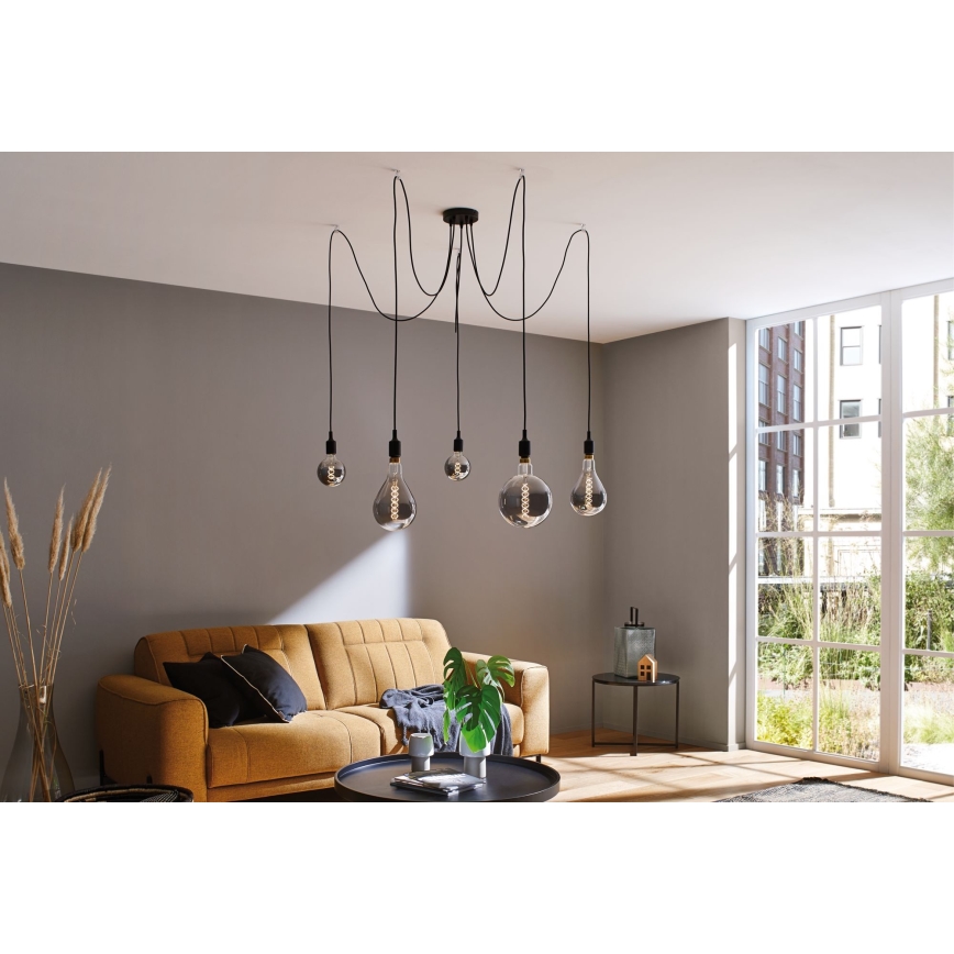 Paulmann 50389 - Luster na sajli NEORDIC 5xE27/20W/230V pauk