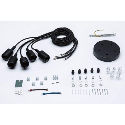 Paulmann 50389 - Luster na sajli NEORDIC 5xE27/20W/230V pauk