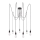 Paulmann 50390 - Luster na sajli NEORDIC 7xE27/20W/230V pauk
