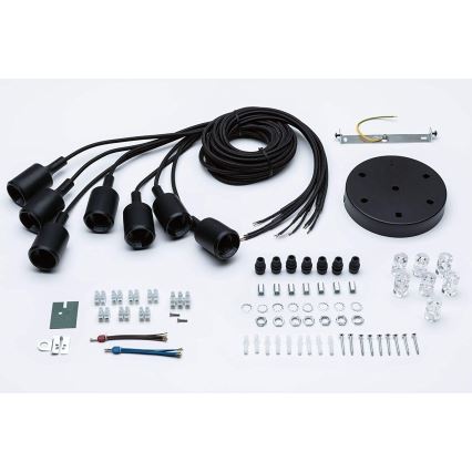 Paulmann 50390 - Luster na sajli NEORDIC 7xE27/20W/230V pauk