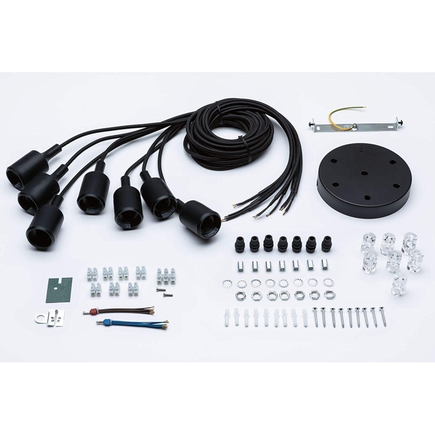 Paulmann 50390 - Luster na sajli NEORDIC 7xE27/20W/230V pauk