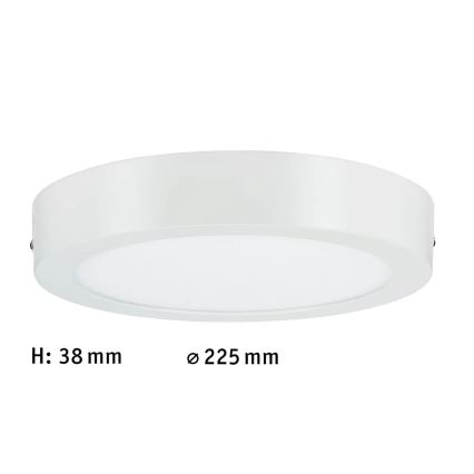 Paulmann 70642 - LED/12,5W Plafonjera LUNAR 230V pr. 22,5 cm bela