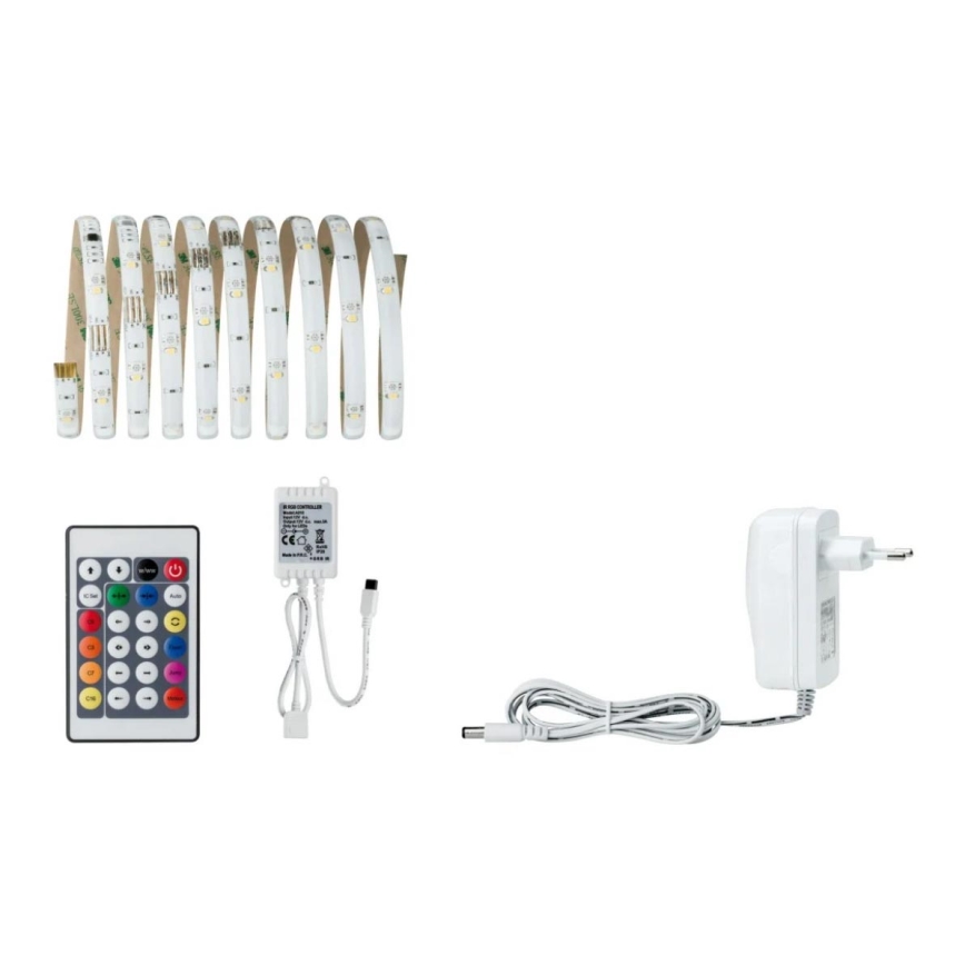 Paulmann 70696 - LED RGBW/8W prigušiva traka DIGITAL 3m 230V + daljinski upravljač