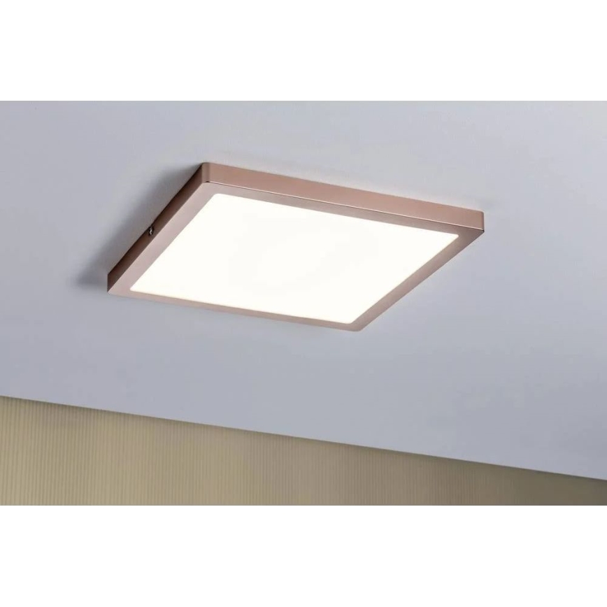 Paulmann 70873 - LED/24W Prigušivi panel ATRIA 230V 2700K 30x30 cm roze zlatno