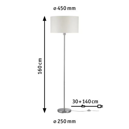 Paulmann 70922 - 1xE27/60W Podna lampa TESSA 230V