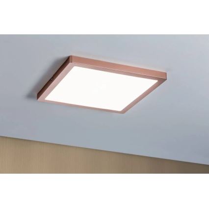 Paulmann 70941 - LED/20W Nadgradni panel ATRIA 230V 4000K 30x30 cm roze zlatno