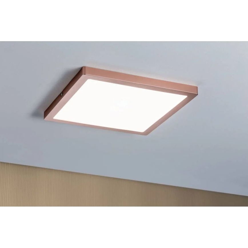 Paulmann 70941 - LED/20W Nadgradni panel ATRIA 230V 4000K 30x30 cm roze zlatno