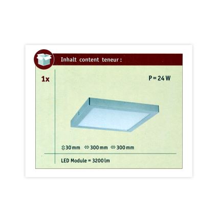 Paulmann 70982 - LED/22W Plafonjera ABIA 230V