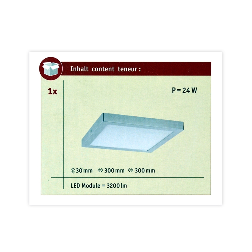 Paulmann 70982 - LED/22W Plafonjera ABIA 230V