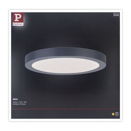 Paulmann 70988 - LED/22W Plafonjera ABIA 230V antracit