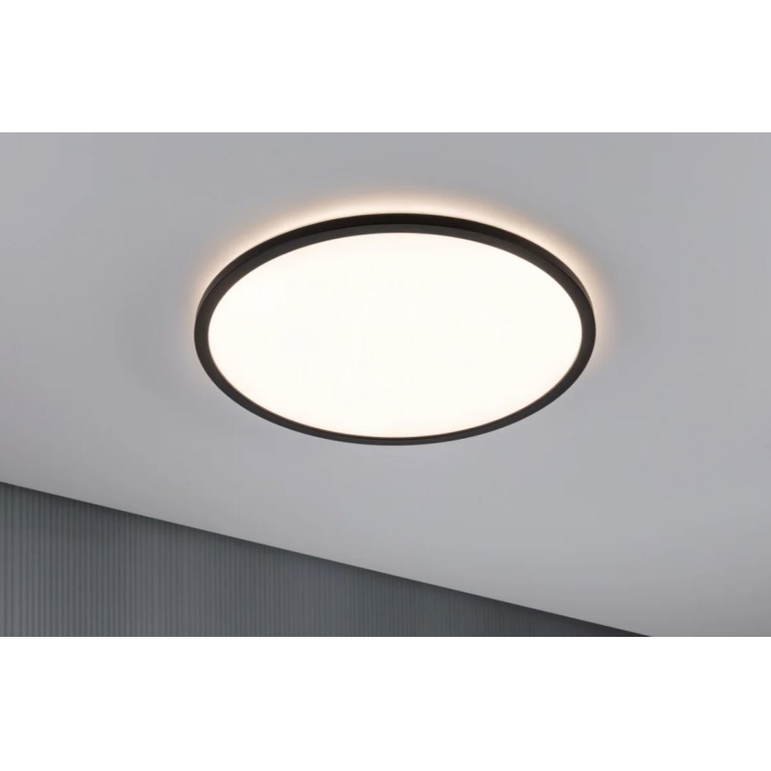 Paulmann 70999 - LED/22W Prigušivi panel ATRIA 230V 3000K pr. 42 cm crno