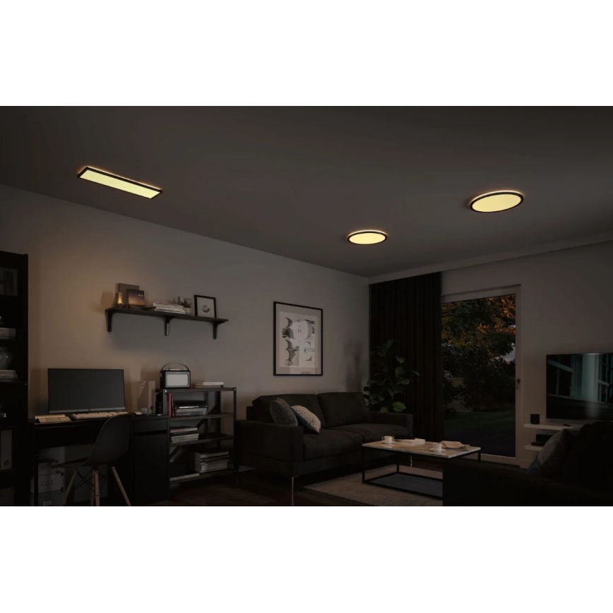 Paulmann 70999 - LED/22W Prigušivi panel ATRIA 230V 3000K pr. 42 cm crno