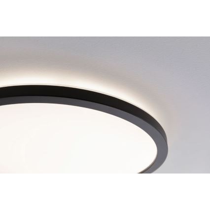 Paulmann 70999 - LED/22W Prigušivi panel ATRIA 230V 3000K pr. 42 cm crno