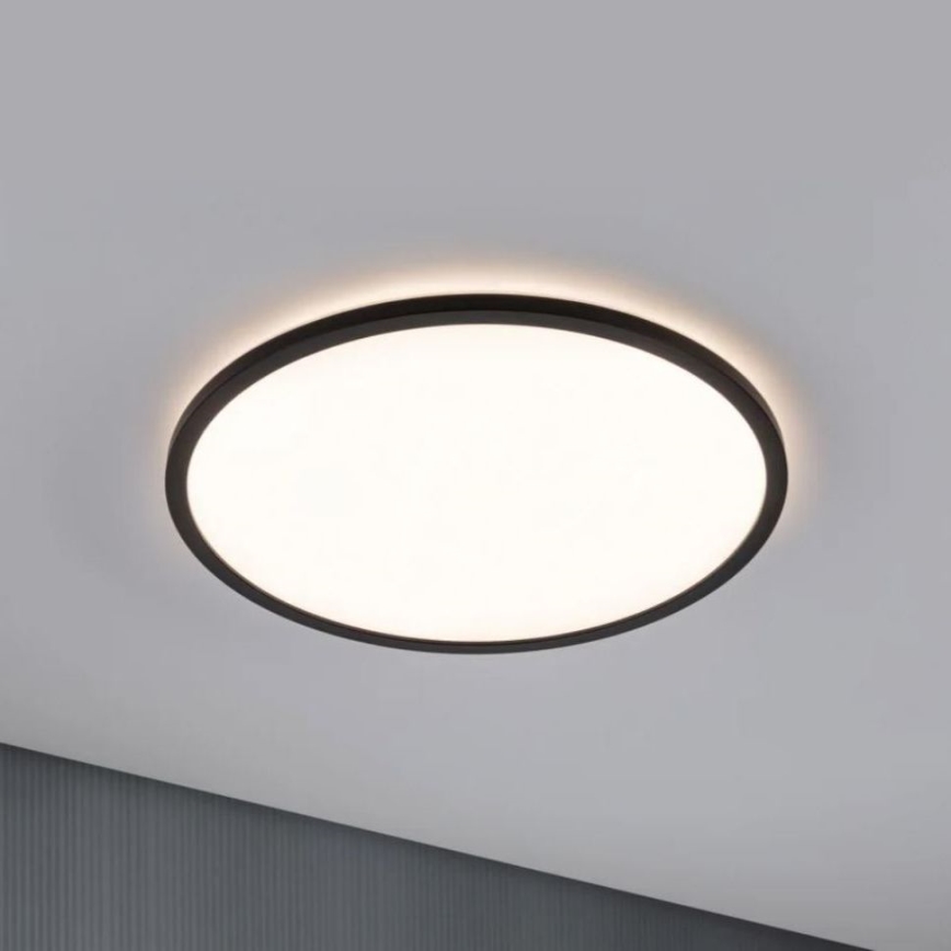 Paulmann 70999 - LED/22W Prigušivi panel ATRIA 230V 3000K pr. 42 cm crno