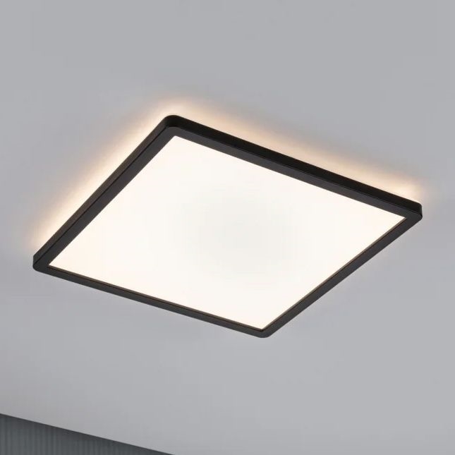 Paulmann 71001 - LED/16W Nadgradni panel ATRIA 230V 3000K 29,3x29,3 cm crno