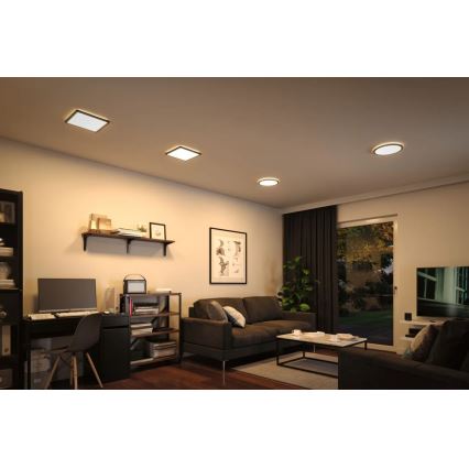 Paulmann 71001 - LED/16W Nadgradni panel ATRIA 230V 3000K 29,3x29,3 cm crno
