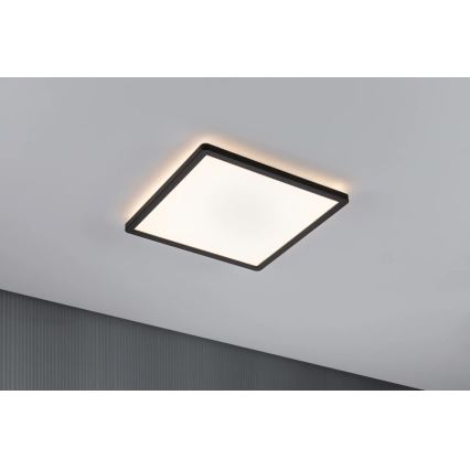 Paulmann 71001 - LED/16W Nadgradni panel ATRIA 230V 3000K 29,3x29,3 cm crno