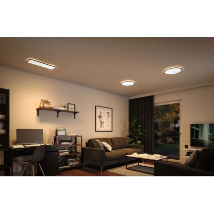 Paulmann 71002 - LED/22W Prigušivi panel ATRIA 230V 3000K 42x42 cm crno