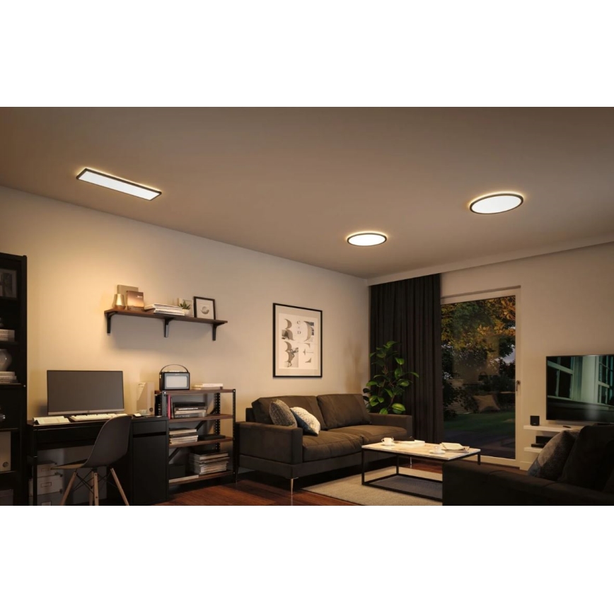 Paulmann 71002 - LED/22W Prigušivi panel ATRIA 230V 3000K 42x42 cm crno
