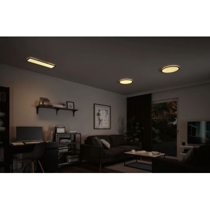 Paulmann 71002 - LED/22W Prigušivi panel ATRIA 230V 3000K 42x42 cm crno