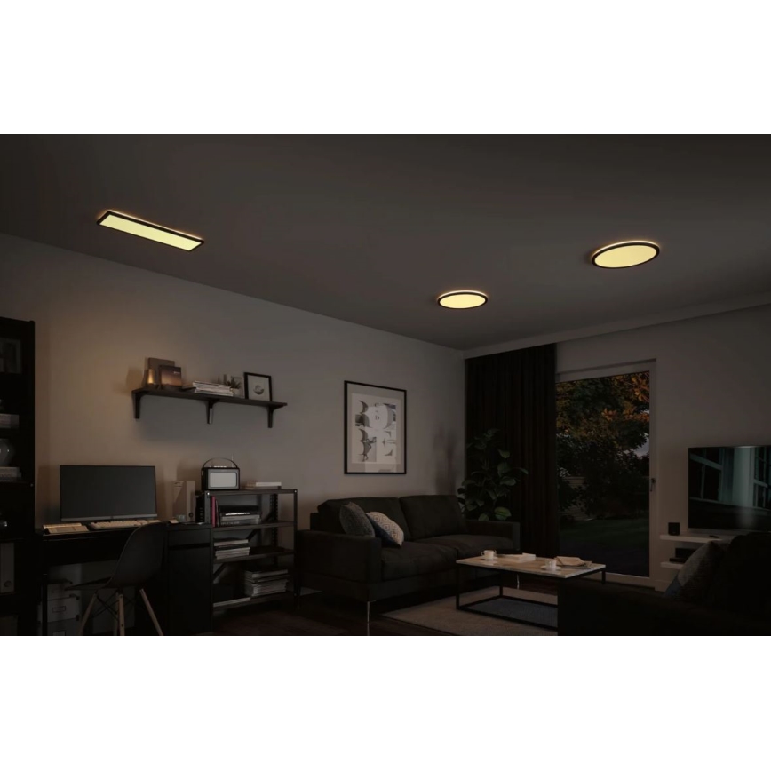 Paulmann 71002 - LED/22W Prigušivi panel ATRIA 230V 3000K 42x42 cm crno