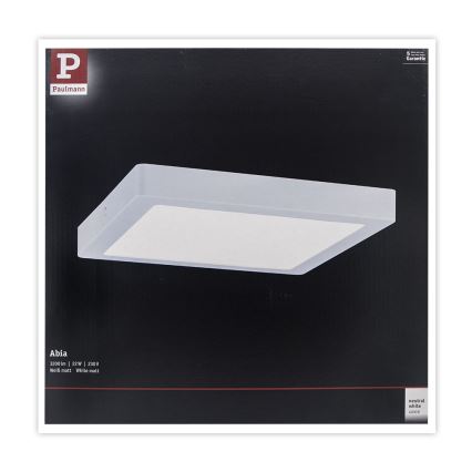 Paulmann 71022 - LED/22W Plafonjera ABIA 230V bela