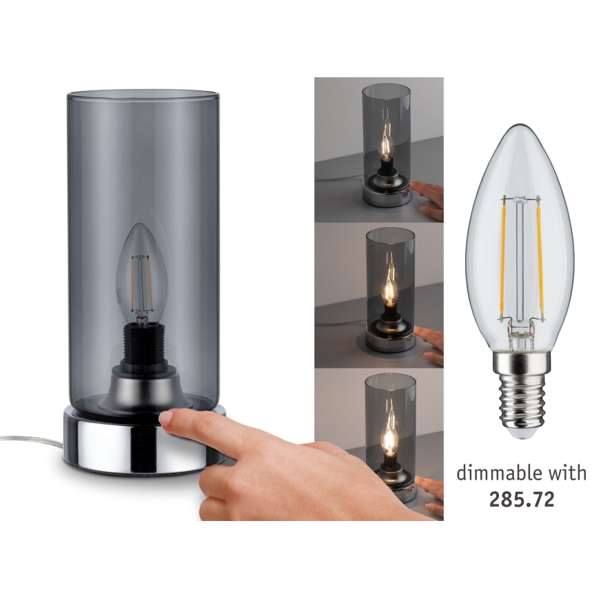 Paulmann 77056 - 1xE14/40W Stona lampa na dodir PINJA 230V