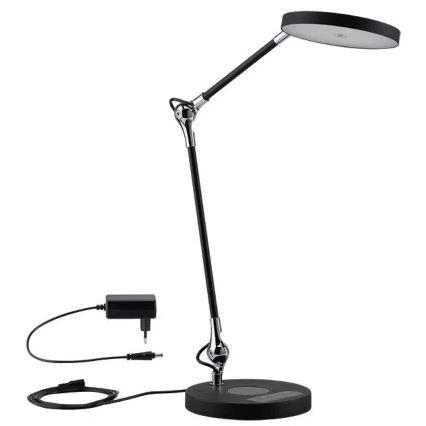 Paulmann 78010 - LED/11W Prigušiva stona lampa na dodir NUMIS 230V 2700/4000/6500K crno