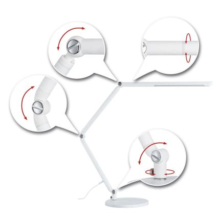 Paulmann 78911 - LED/10,6W prigušiva stona lampa FLEXBAR 230V 3000/4000/6500K