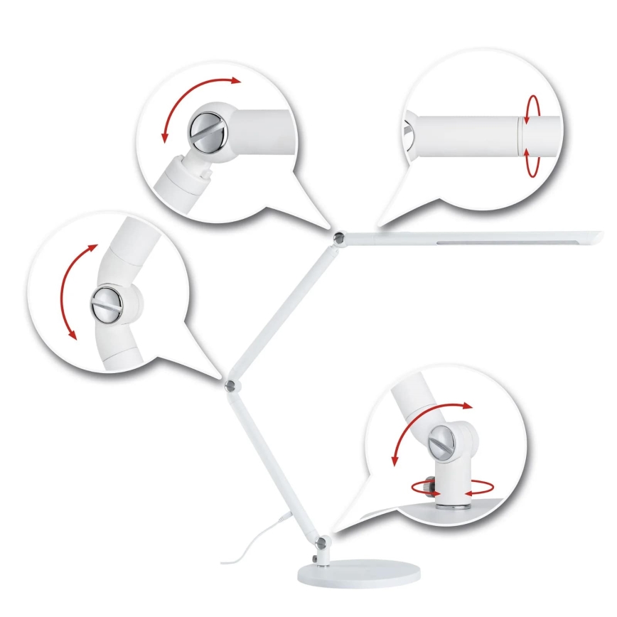 Paulmann 78911 - LED/10,6W prigušiva stona lampa FLEXBAR 230V 3000/4000/6500K