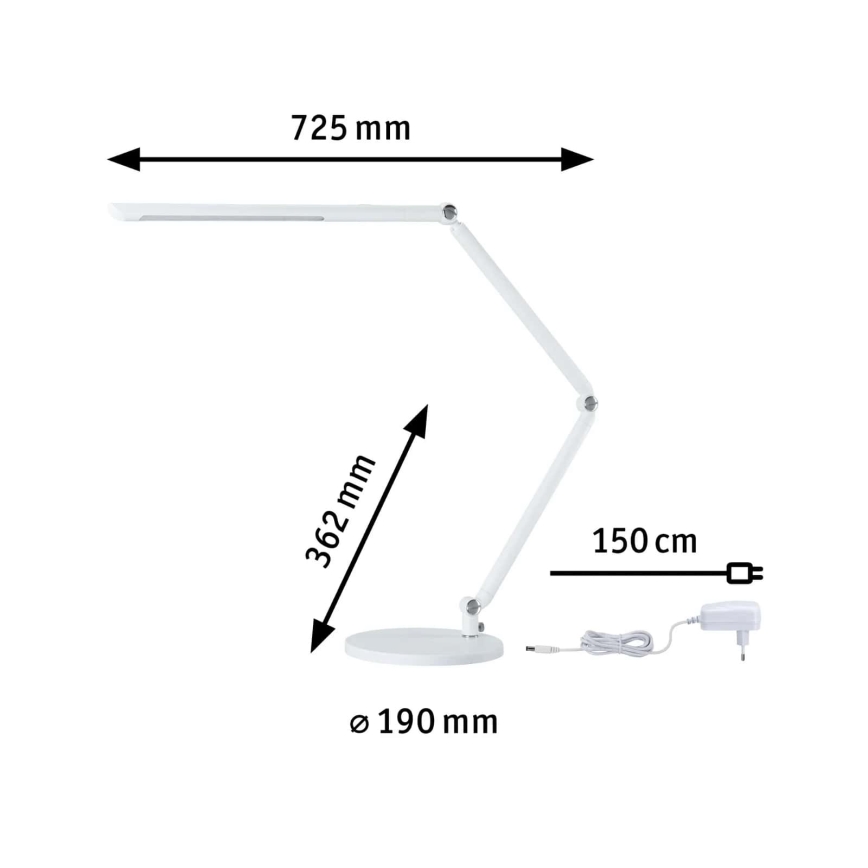 Paulmann 78911 - LED/10,6W prigušiva stona lampa FLEXBAR 230V 3000/4000/6500K