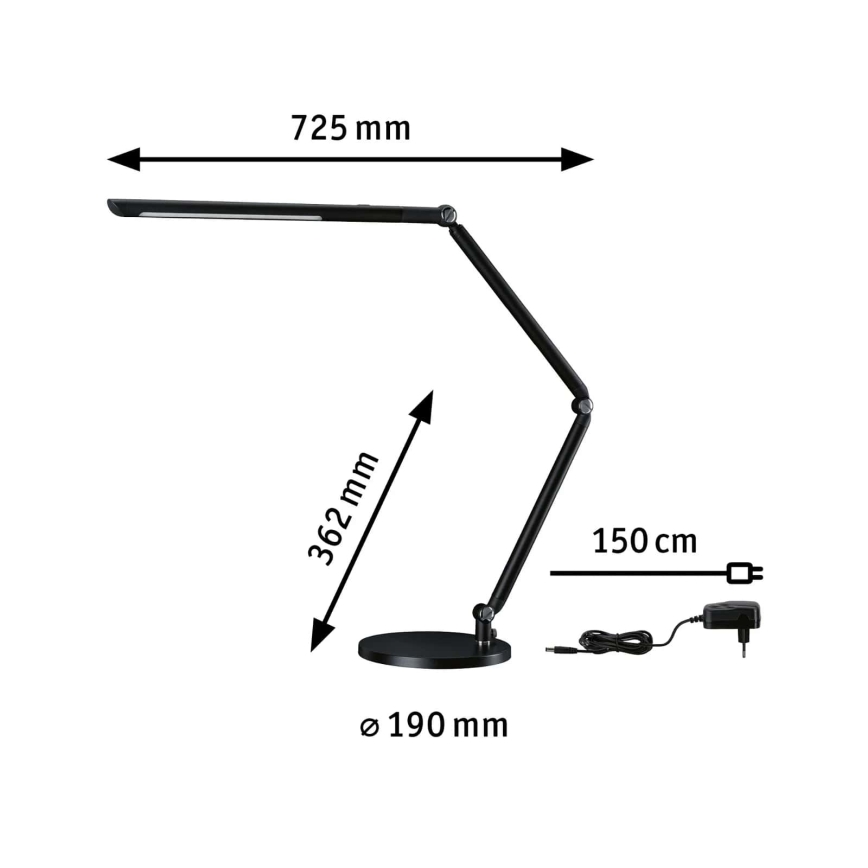 Paulmann 78912 - LED/10,6W Prigušiva stona lampa FLEXBAR 230V 3000/4000/6500K