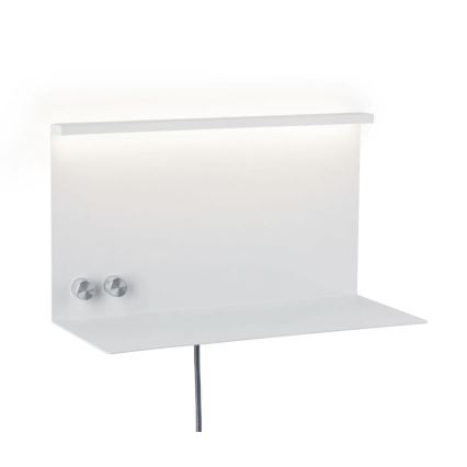 Paulmann 78919 - LED/4,5W Prigušivo svetlo sa policom i USB + LED/1,6W 230V
