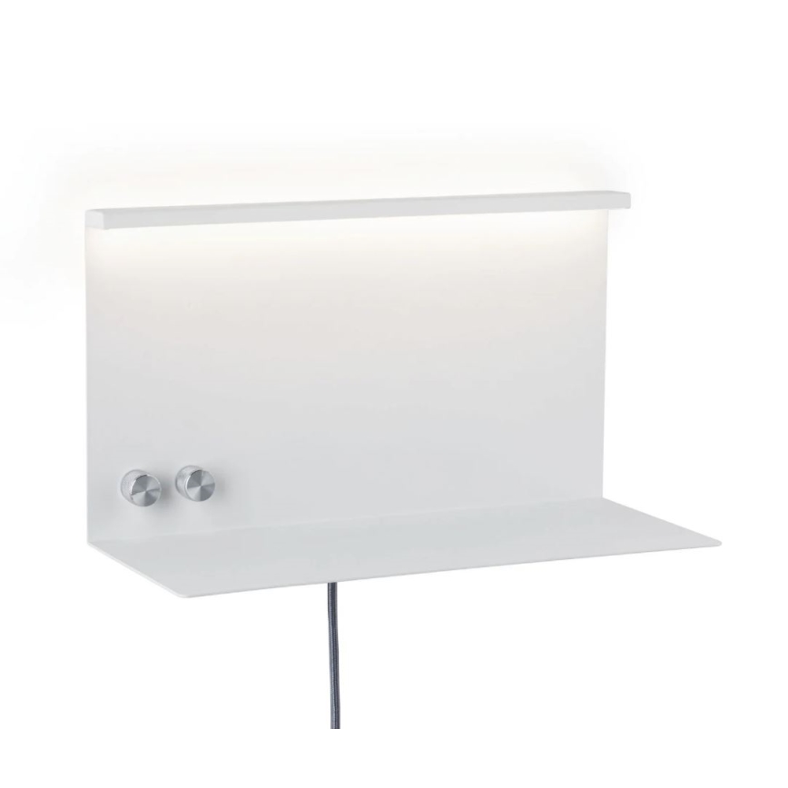 Paulmann 78919 - LED/4,5W Prigušivo svetlo sa policom i USB + LED/1,6W 230V