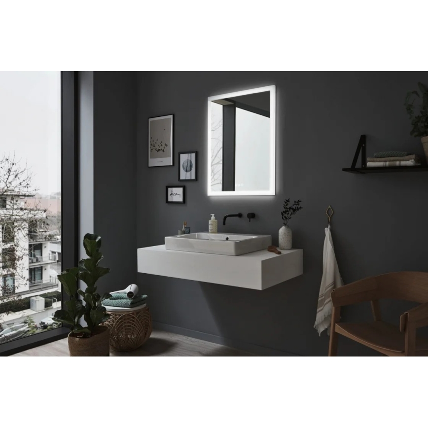 Paulmann 78951 - LED/22W IP44 prigušiva kupatilsko ogrevano ogledalo sa pozadinskim osvetljenjem 230V