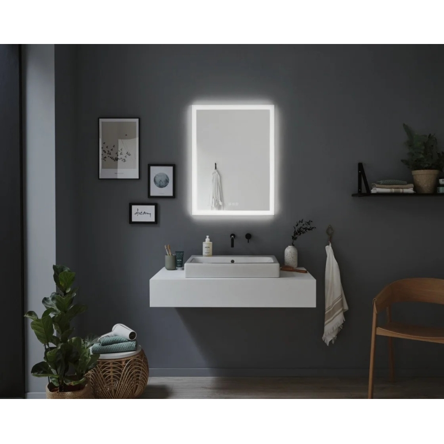 Paulmann 78951 - LED/22W IP44 Prigušivo kupaonsko grejano ogledalo sa pozadinskim osvetljenjem 230V