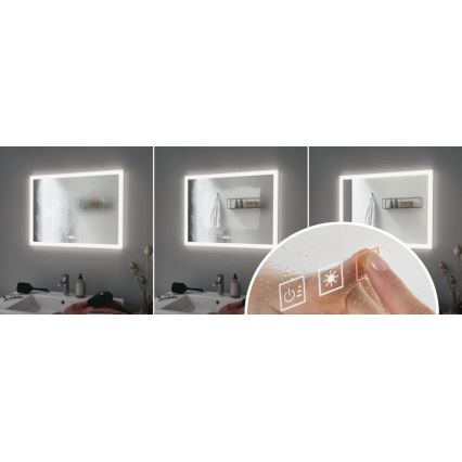 Paulmann 78951 - LED/22W IP44 Prigušivo kupaonsko grejano ogledalo sa pozadinskim osvetljenjem 230V
