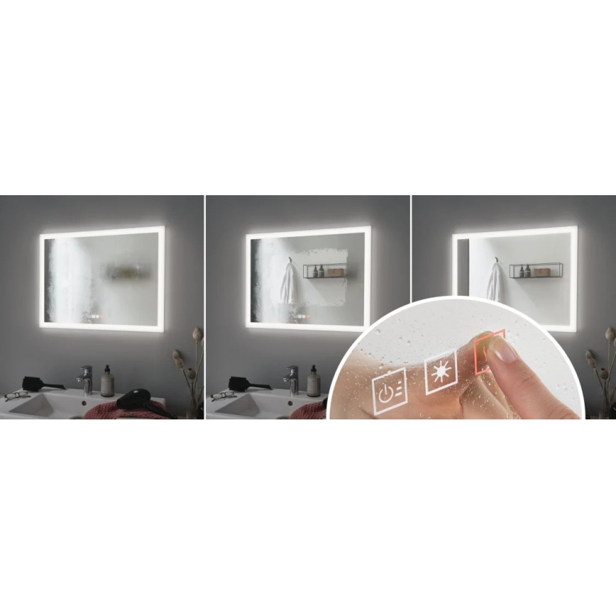 Paulmann 78951 - LED/22W IP44 Prigušivo kupaonsko grejano ogledalo sa pozadinskim osvetljenjem 230V