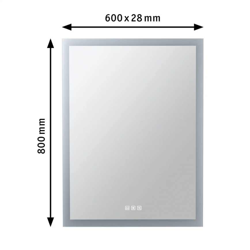 Paulmann 78951 - LED/22W IP44 Prigušivo kupaonsko grejano ogledalo sa pozadinskim osvetljenjem 230V