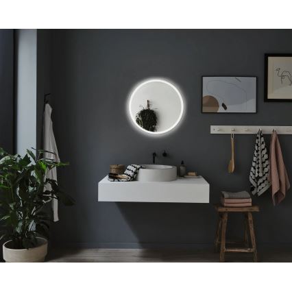Paulmann 78952 - LED/21W IP44 prigušiva, grejano ogledalo za kupatilo sa pozadinskim osvetljenjem MIRA 230V