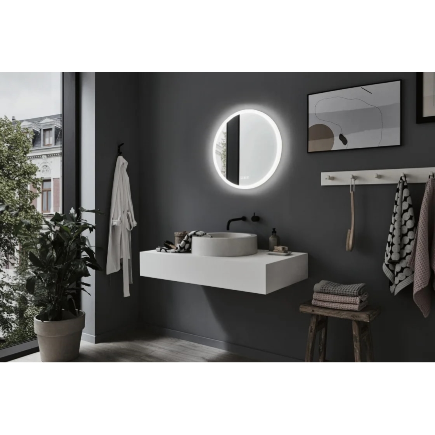Paulmann 78952- LED/21W IP44 Prigušivo kupaonsko grejano ogledalo sa pozadinskim osvetljenjem MIRA 230V