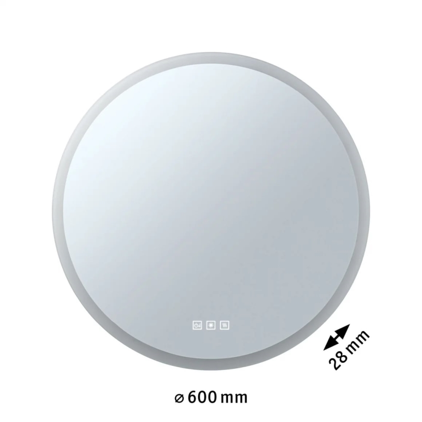 Paulmann 78952- LED/21W IP44 Prigušivo kupaonsko grejano ogledalo sa pozadinskim osvetljenjem MIRA 230V