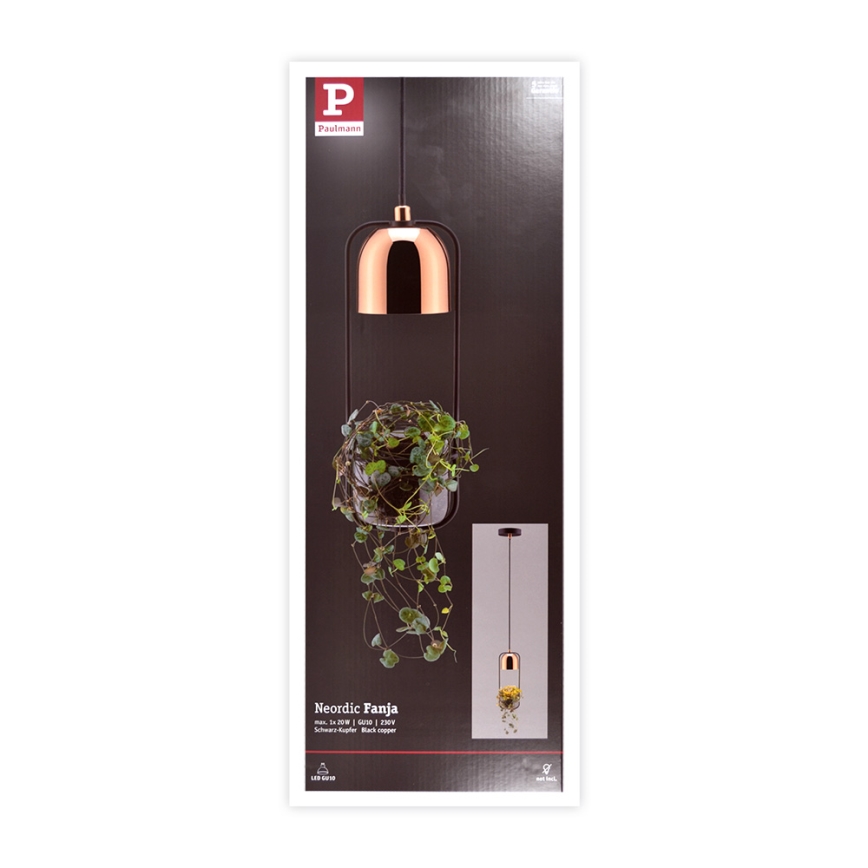 Paulmann 79749 - 1xGU10/20W Luster na sajli FANJA 230V