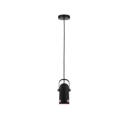 Paulmann 79766 - 1xE27/15W Luster na sajli LAVEA 230V crna