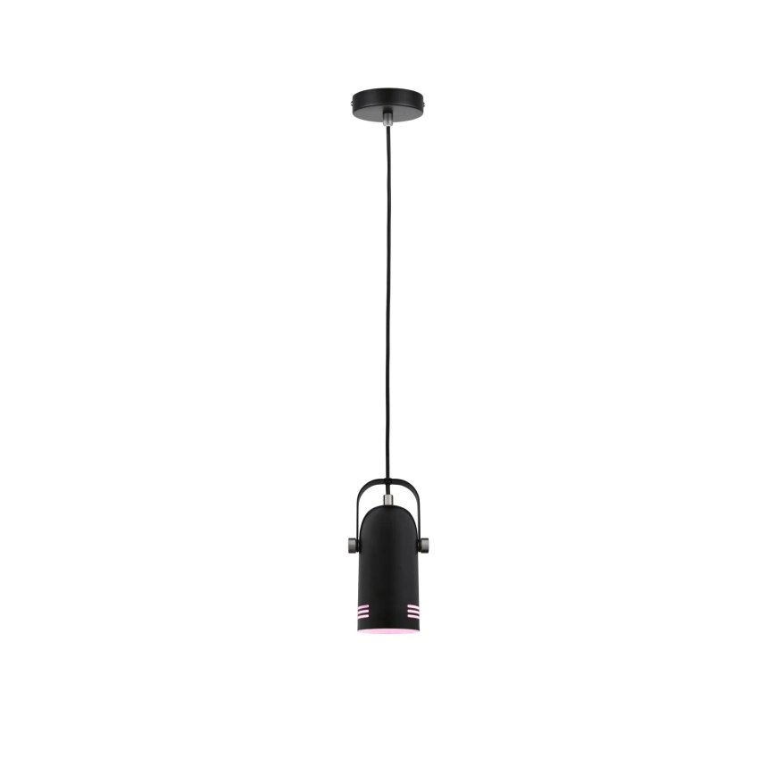Paulmann 79766 - 1xE27/15W Luster na sajli LAVEA 230V crna