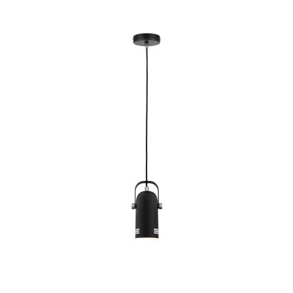 Paulmann 79766 - 1xE27/15W Luster na sajli LAVEA 230V crna