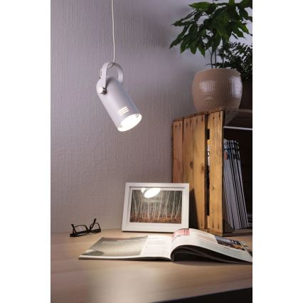 Paulmann 79767 - Luster LAVEA na sajli, 1xE27/15W, 230V, bela
